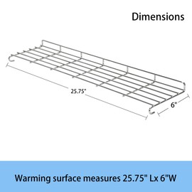 Leship Warming Rack Replace for Weber 66044 Genesis II 300 Series, Genesis II E-310 II E-315 II E-330 II E-335 II S-310 II S-335 Series Gas Grill.