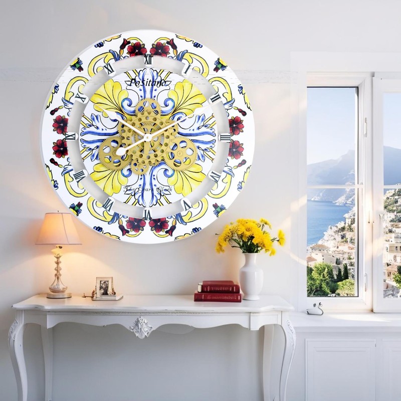 ImprovingLife The Gears Clock Wall Clock Italy Collection with Moving