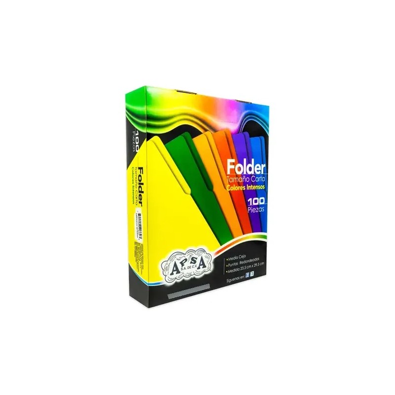 Folder Apsa L84-p Carta 12 Ceja Naranja Intenso Con 100pzas