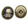 St. Michael Law Enforcement Skull Challenge Coin Police Officer Gift