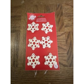Christmas House Snowflake Ornaments
