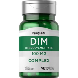 Piping Rock DIM Supplement | 100 mg | 90 Capsules | Diindolylmethane Supplement | Non-GMO, Gluten Free Complex