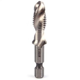 Combination Tap, M10 x 1.5 Tap Drill Bit Combination Set with Metric Thread Made of HSS with 1/4 Inch Hex Shank for Taps, Suitable for Drilling, Thread Cutting