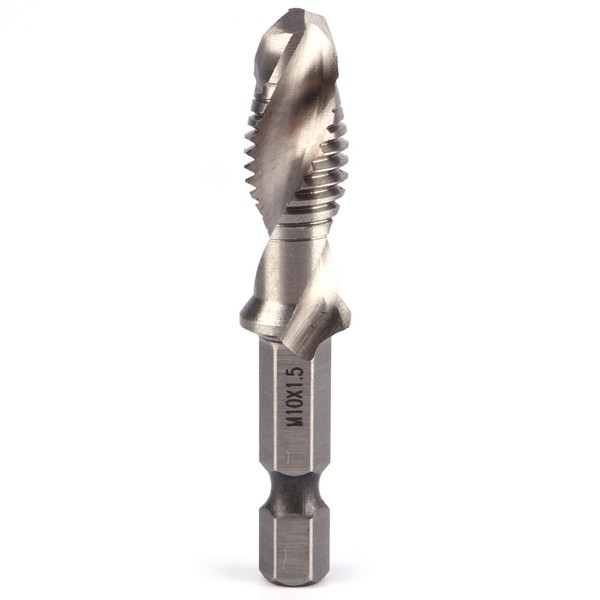 Combination Tap, M10 x 1.5 Tap Drill Bit Combination Set