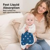 Paños orgánicos para eructos para bebé niño y niña, paquete