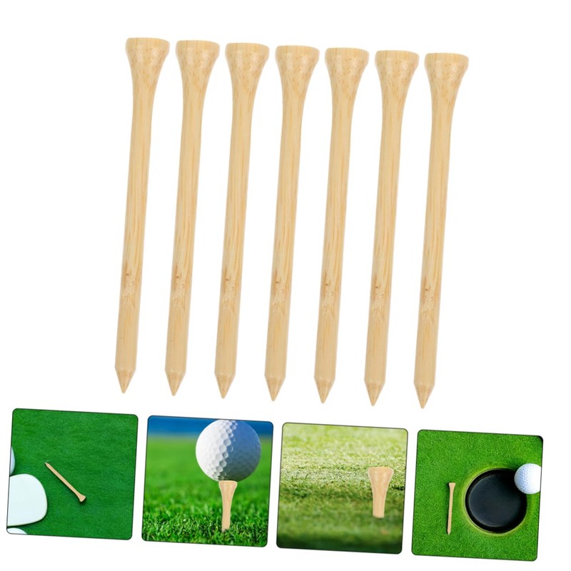 BESPORTBLE Versatile Golf Tee Set 40 Pcs Bamboo Tees Golf