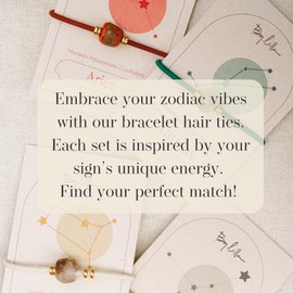 By Lilla Zodiac Bracelet Hair Ties – Premium Element-Inspired Accessories for Each Zodiac Sign (GEMINI)
