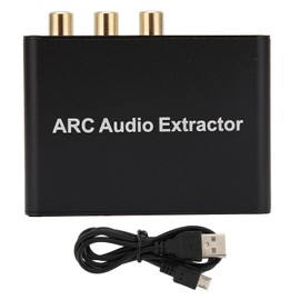 ARC Extractor, 3.5mm Interface Adapter, to Analog Stereo, Portable ARC to Adapter