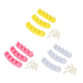 Healeved 9pcs Nail Art Display Rack Elegant Nail Practice Stand Lotus Base for Manicure Lightweight and Compact Design