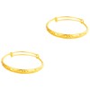 BESPORTBLE 2 Pcs Titanium Bracelet Gold Color Adjustable Wrist Bangle