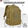 PARTNERJOY 55L Military Tactical Backpack For Men Large Velcro Molle