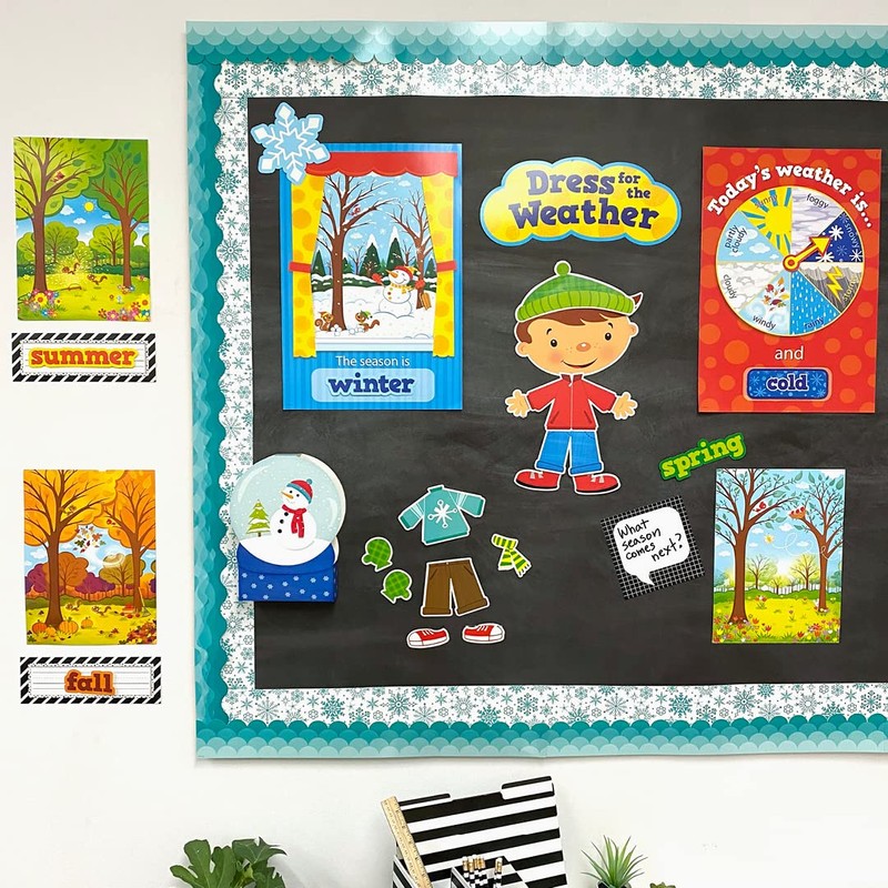 CTP Seasonal Dress for The Weather Bulletin Board Set, 57