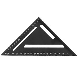 Woodworking Triangular Ruler Aluminum Alloy Industrial Protractor Tools 0~90° 1mm150mm