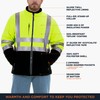 RefrigiWear High-Visibility Insulated Softshell Reflective Jacket, 20°F (-7°C) (Large), (Lime)
