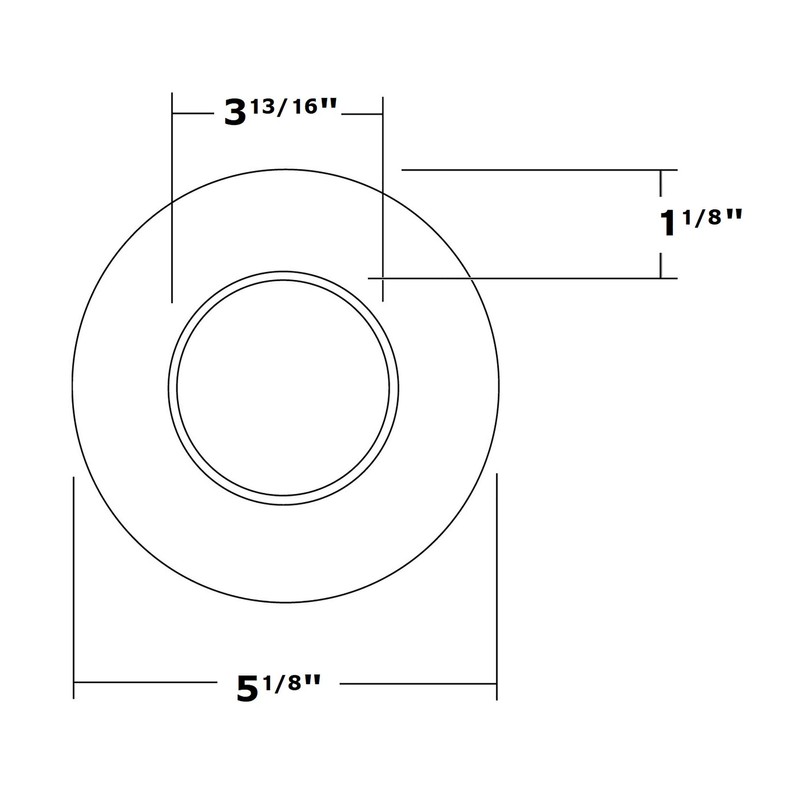 NICOR Lighting DCR4-TR-AC LED Downlight Faceplates, Aged Copper