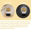 SHEGZHUC Diamond Painting Bedside Lamp Touch Sunflowers in Vase LED