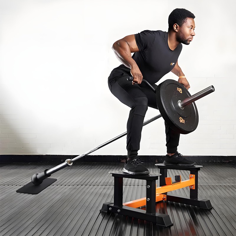 Barbell Bomb. Revolutionary T Bar Row Landmine Holder for Barbells.