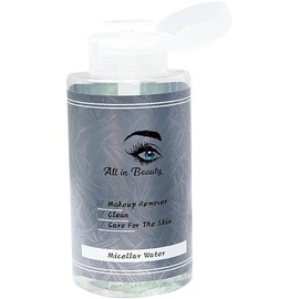 All in beauty Micellar Lotion Cleansing Water, Toner, Make-up Remover for All Skin Types, After Waxing, During and After Micropigmentation, Acne, Dry Skin, Burns or Injuries.(300ml)
