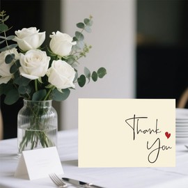 32 Pack 350GSM | Thank You Cards Matching Sealing Stickers with Envelopes | Baby Shower & Wedding Thank You Notes & Cards for Teather,Graduation,Business,Holiday Gifts 3.5x5 inches (Retro Heart B)