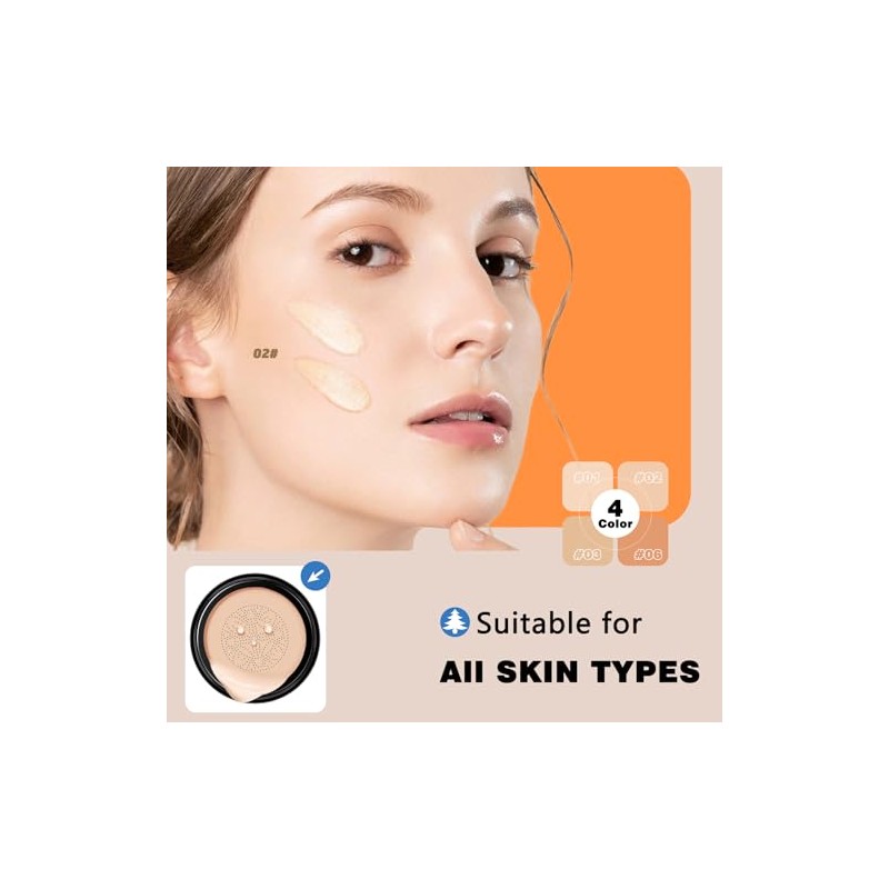 Base De Maquillaje Moisture Cushion Cc Cream Para Pieles Maduras