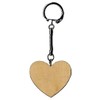 Artemio 14001482 Wooden Key Ring Heart