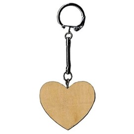 Artemio 14001482 Wooden Key Ring Heart