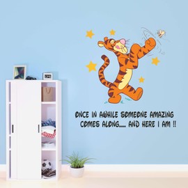 Tigger Toucan Sam Someone Amazing Comes Along Happy Cartoon Cartoon Character Tiger Playful Bees Stars Holiday Gift Decorating Birthday Ideas Wall Decal Sticker - Size: 30 in(W) x 30 in(H)