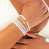 Gold Beaded Bracelets for Women Dainty Heart Initial Letter A-Z