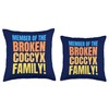 Fractured And Bruised Tailbone, Funny Broken Coccyx Throw Pillow