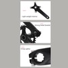 34T Bike Crankset Hollow Integrated Single Speed Round Chainring Aluminium