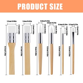 Painting Supplies Brushes, Paint Brushes, Set of 6, Watercolor Brushes, Oil Paintbrushes, Acrylic Brushes, Paintbrushes, Paints, Oil Paints, Watercolor, Face Brushes, Round Brushes, Flat Brushes,