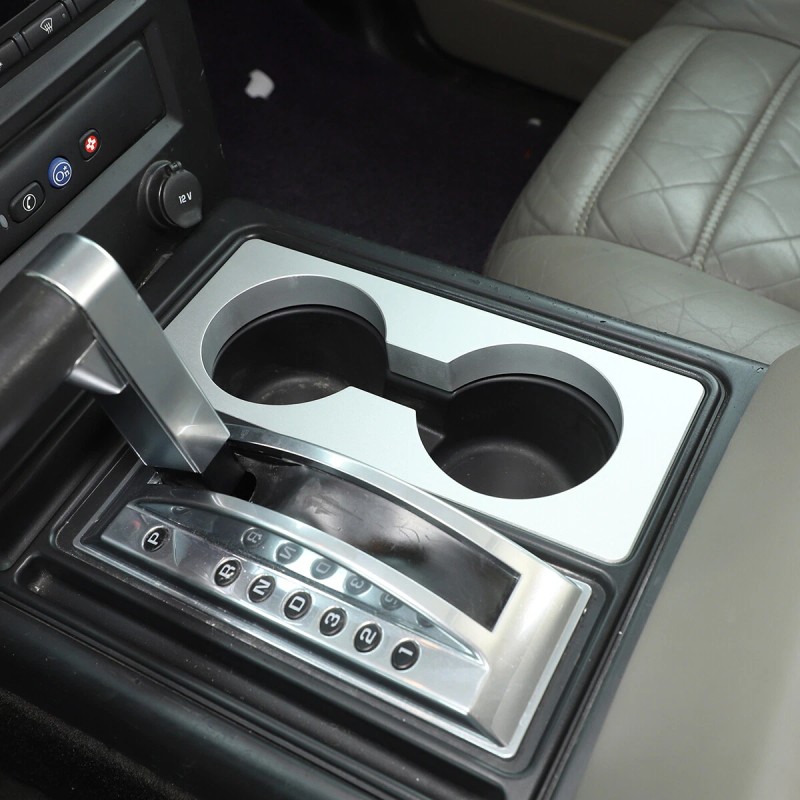 auguisy-motortrim For Hummer H2 2003-07 Aluminum Interior Shifter Console Cup