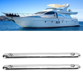 QANYEGN 2pcs 5.9 Inch Boat Rub Rail, Boat Rub Strakes Mooring Lines, Stainless Steel Boat Rub Strake for Marine Boat Yacht RV Mooring Lines (150mm)