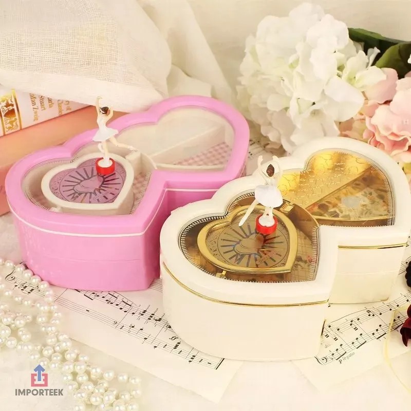 Importeek 5pz Caja Musical Cuerda Decora Adorno Bailarina Giratoria
