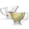 KR. LIF 2 Pack Glass Gravy Boat - Crystal Sense