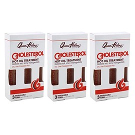 Queen Helene Cholesterol Hot Oil Treatment 3 Ct 1 Ounce Tubes (Pack of 3)