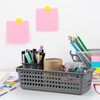 Dehouse 6 Pack Slim Plastic Storage Basket, Desktop Narrow Plastic