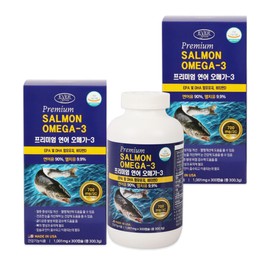 Evergreen Premium Salmon Omega3 300 Capsules x 2 / 에버그린 프리미엄 연어 오메가3 300캡슐 X 2개