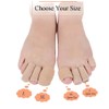 Makhry 4pcs Adjustable Cuttable Gel Toe and Finger Cap Lined