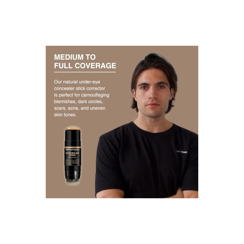 Gentlehomme Corrector Barra Hombres Pincel Borrar Ojeras Tono Medio Claro