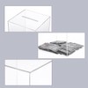 Clear Acrylic Money Box,Square Money Tin,Piggy Bank-Unopenable Savings Box