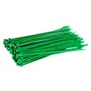GTSE Green Cable Ties, 200mm x 2.5mm, Pack of 100, 8” Premium Nylon Zip Ties, Multi-Purpose Plastic Tie Wraps, Secure Self-Locking Mechanism, for Home, Garden, Office and DIY