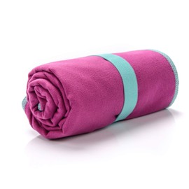 Microfibre Towel Quick Dry Gym Pool Fitness Swimming Travel Camping Beach Yoga Pilates Bath Shower Absorbent Compact Lightweight Dry Men Women Kids Post-Bath Pet Drying (50 x 90 cm, Violet)
