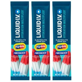 Liquid IV Firecracker Popsicle Flavor Multiplier Electrolytes Drink Mix water - 30 Sticks