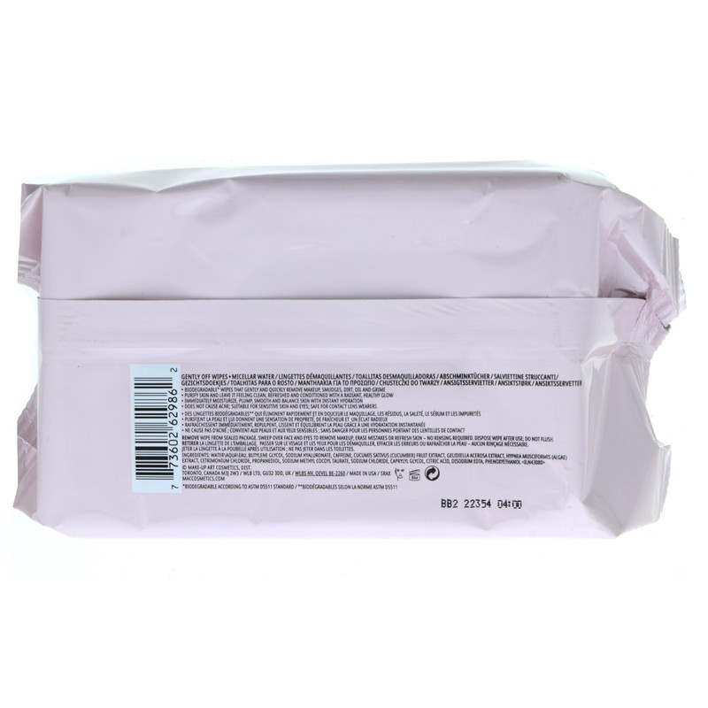 MAC Gently Off Wipes + Micellar Water