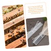 CIYODO 6pcs Clear Reusable Hive Beetle Traps Baitable Beetle Collecting
