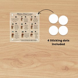 cossmissima Transparent Waterproof Acrylic Wall Board - 7,9" X7,9- Step-be-step Guide to proper Wudu (ablutions).