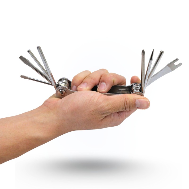 Scuba Choice 12-in-1 Stainless Steel Diving Tool | Multi-Function Wrench,