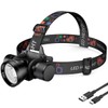 HECLOUD 3000 Lumens Super Bright Diving Headlamp IP68 Waterproof Dive