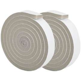 Foam Tape Weatherstrip, 0.59 Inch Wide X 0.39 Inch Thick Window Air Conditioner Sealer Weather Stripping with High Resilience Soundproofing Total 13 Feet (6.5ft x 2 Rolls)